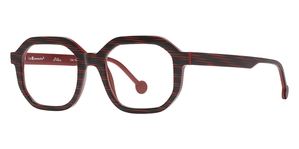 L.A.Eyeworks® Cofax Eyeglasses - 613 Flint Red