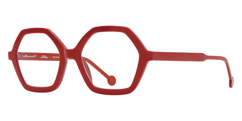 L.A. Eyeworks® Crumpet Geometric Eyeglasses - 1002 Masala