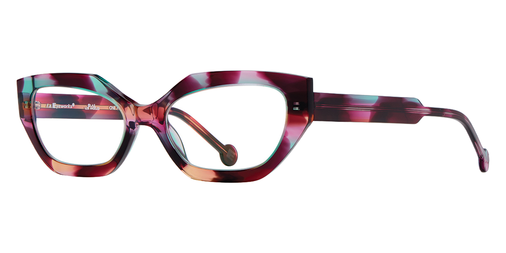 L.A. Eyeworks® Gimlet Geometric Eyeglasses - 914 Hue Canoe