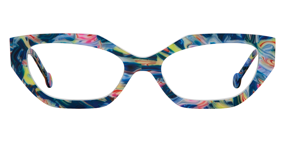 L.A. Eyeworks® Gimlet Geometric Eyeglasses - 917 Mystic Grunge