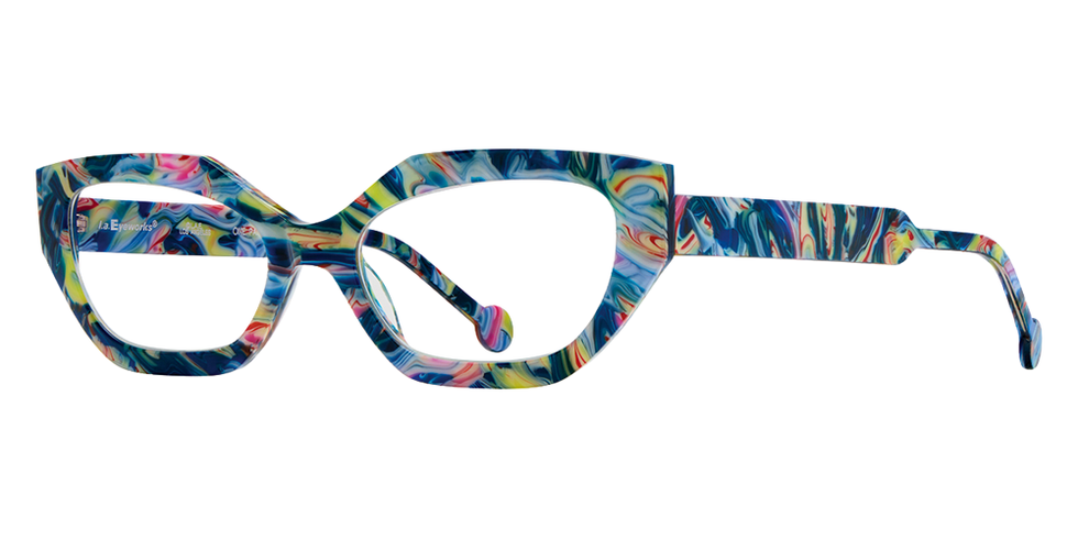 L.A. Eyeworks® Gimlet Geometric Eyeglasses - 917 Mystic Grunge