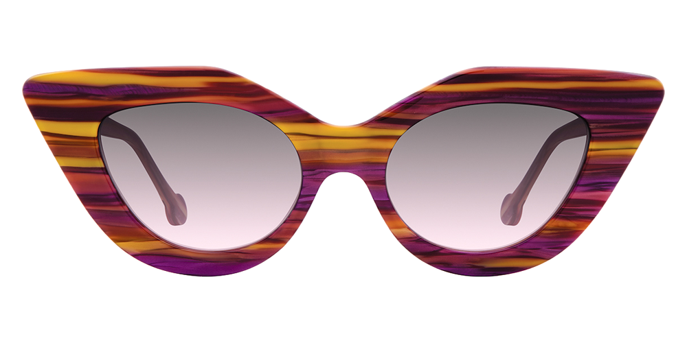 L.A. Eyeworks® Hellcat Cat-Eye Sunglasses - 623 Honeycreeper