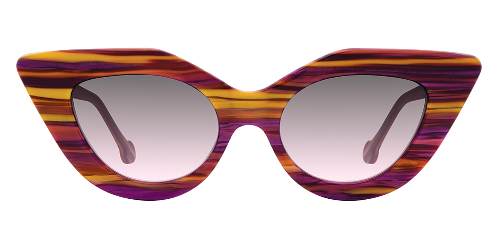 L.A. Eyeworks® Hellcat Cat-Eye Sunglasses - 623 Honeycreeper