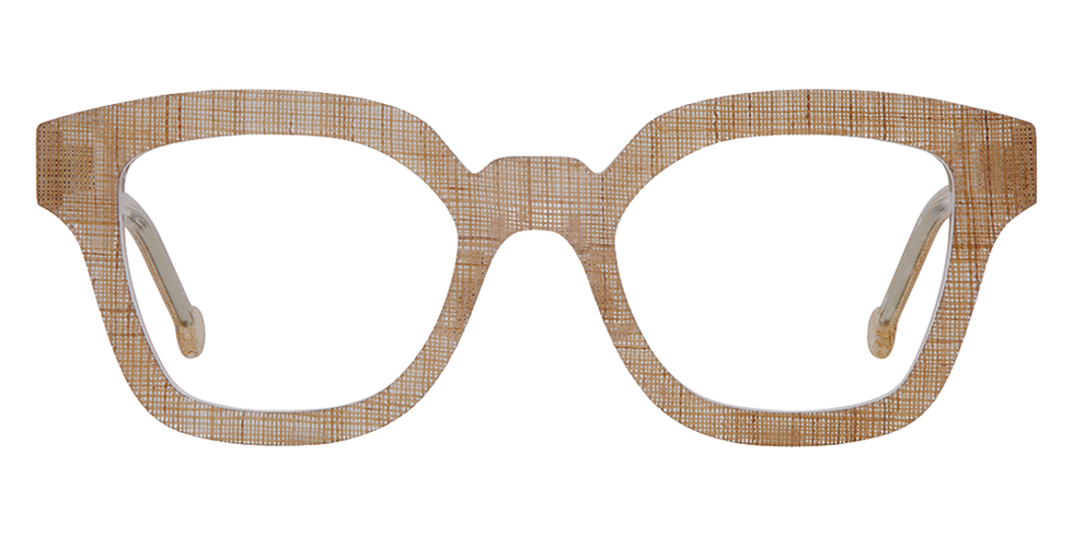 L.A. Eyeworks® Monrovia Square Eyeglasses - 653 Tabby Weave