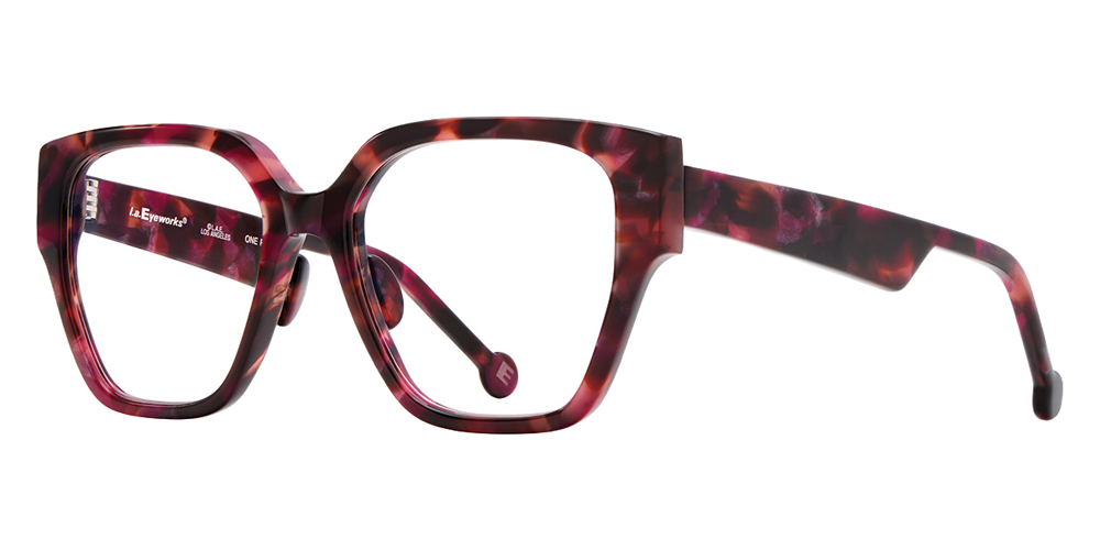 L.A. Eyeworks® Pacoima Square Eyeglasses - 211 Jam Jar