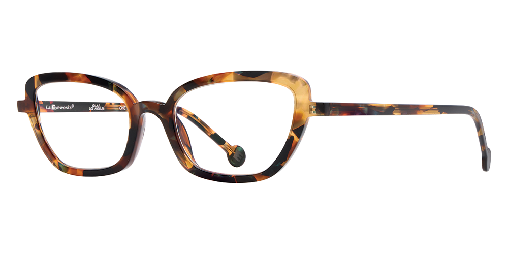L.A. Eyeworks® Skiff Cat-Eye Eyeglasses - 9169 Tina Tortoise