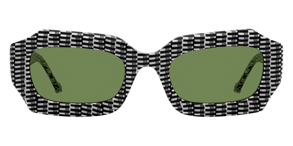 L.A. Eyeworks® Swami Geometric Sunglasses - 9621 Test Pattern