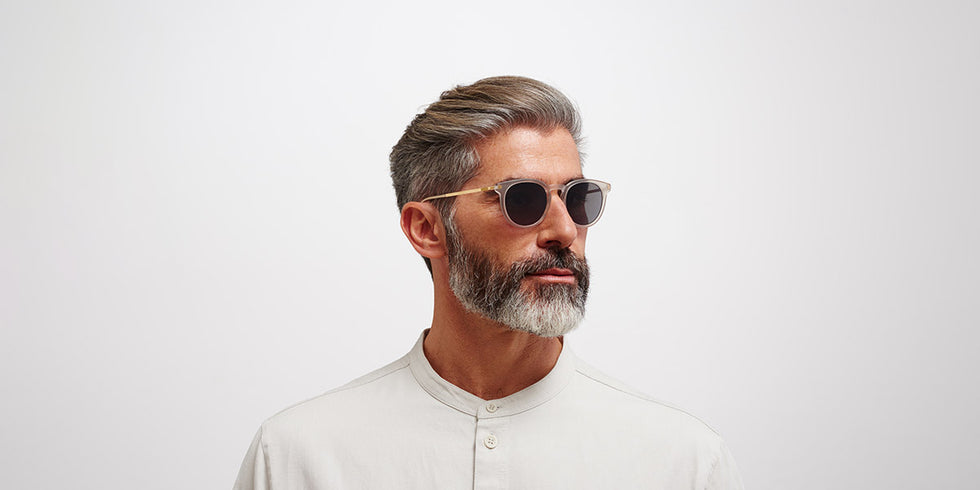 Mykita® LAHTI MYK LAHTI C101 Matte Champagne/Glossy Gold / Polarized Pro Hi-Con Grey 50 - C101 Matte Champagne/Glossy Gold / Polarized Pro Hi-Con Grey Sunglasses