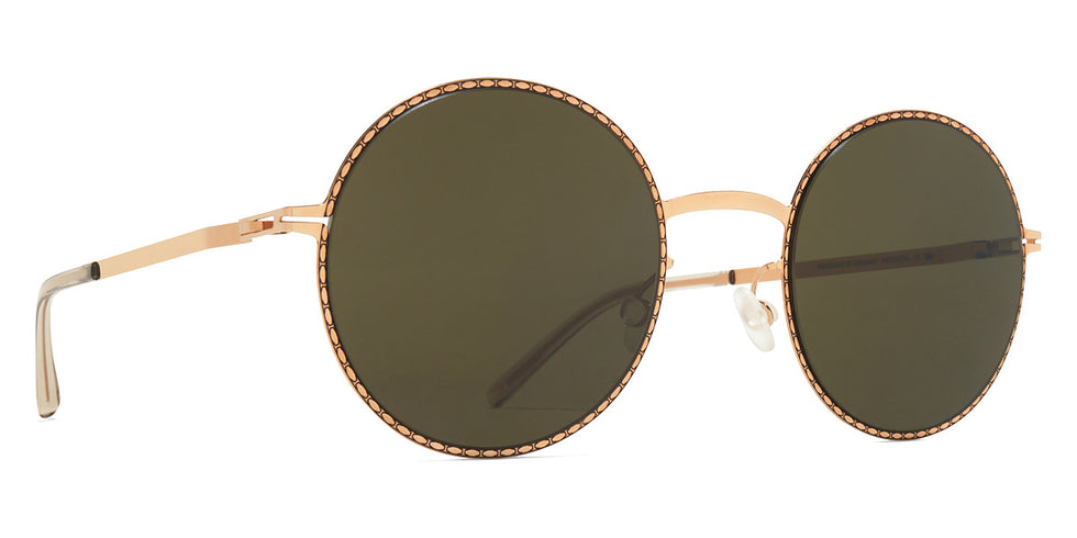 Mykita® LALE MYK LALE Champagne Gold/Black / Raw Green Solid 50 - Champagne Gold/Black / Raw Green Solid Sunglasses