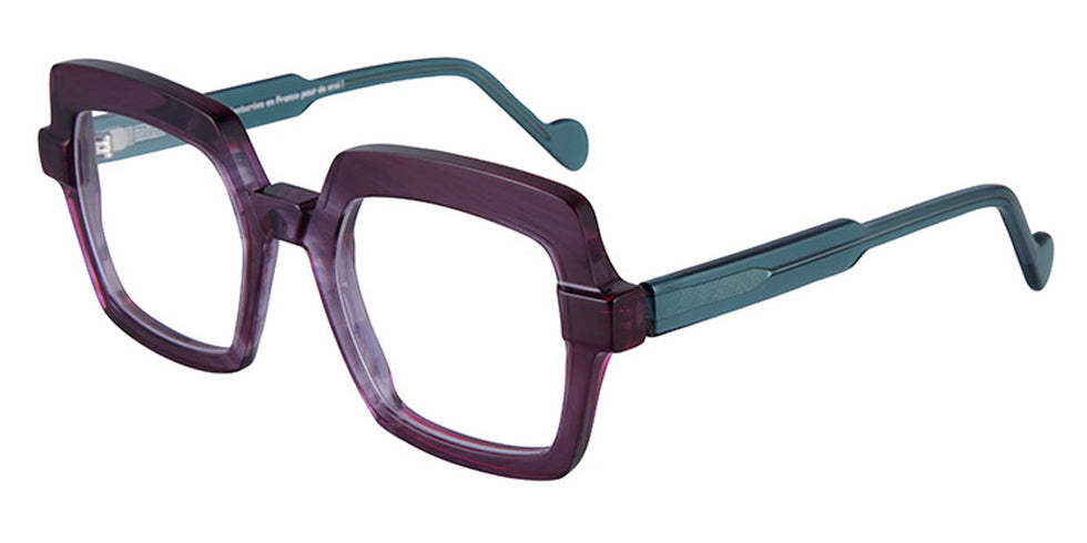 NaoNed® Las Vegad NAO Las Vegad 2420 50 - 2420 Transparent Violet / Transparent Steel Green Eyeglasses