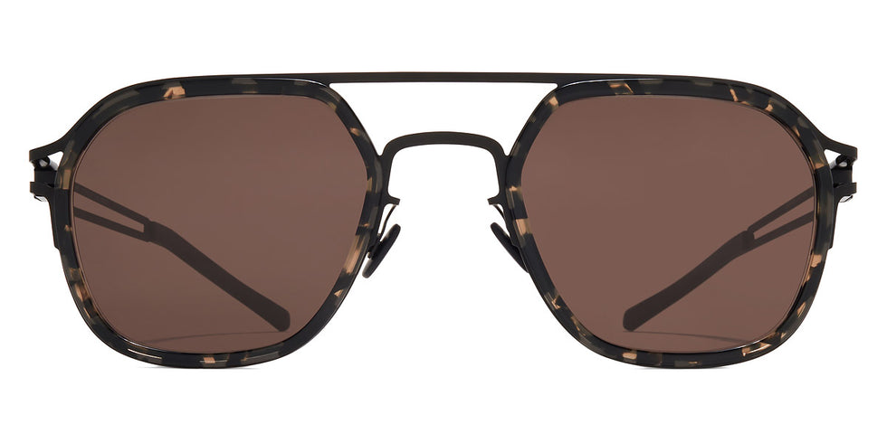 Mykita® LEELAND MYK LEELAND A16 Black/Antigua / Brown Solid 50 - A16 Black/Antigua / Brown Solid Sunglasses