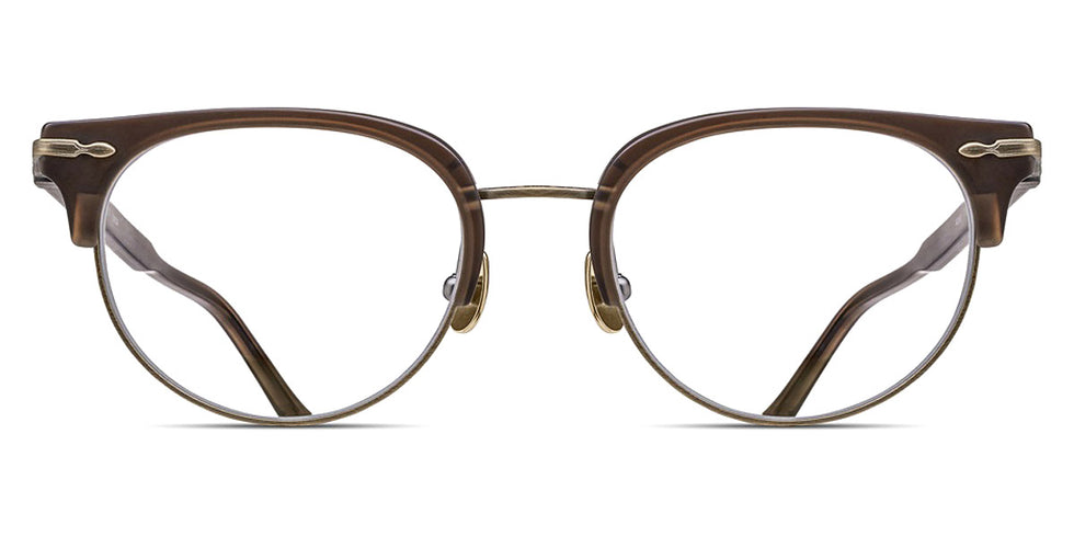 Matsuda® M2061 MTD M2061 Matte Taupe/Antique Gold 49 - Matte Taupe / Antique Gold Eyeglasses