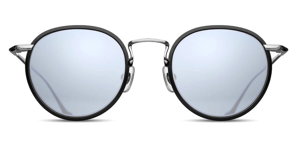 Matsuda® M3058 MTD M3058 Brushed Silver/Matte Black/Silver Mirror 48 - Brushed Silver/Matte Black / Silver Mirror Sunglasses