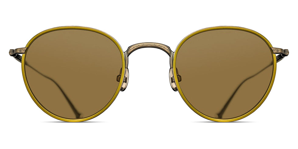 Matsuda® M3085-I MTD M3085-I Antique Gold/Yellow/Brown 47 - Antique Gold/Yellow / Brown Sunglasses