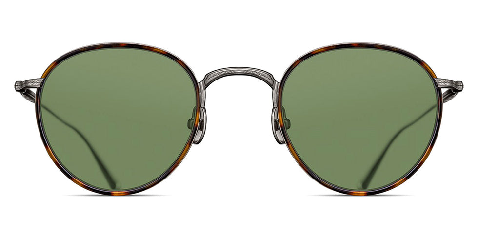 Matsuda® M3085-I MTD M3085-I Antique Silver/Tortoise/Sage Green 47 - Antique Silver/Tortoise / Sage Green Sunglasses