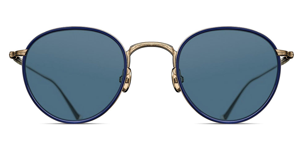 Matsuda® M3085-I MTD M3085-I Brushed Gold/Navy/Blue Grey 47 - Brushed Gold/Navy / Blue Grey Sunglasses