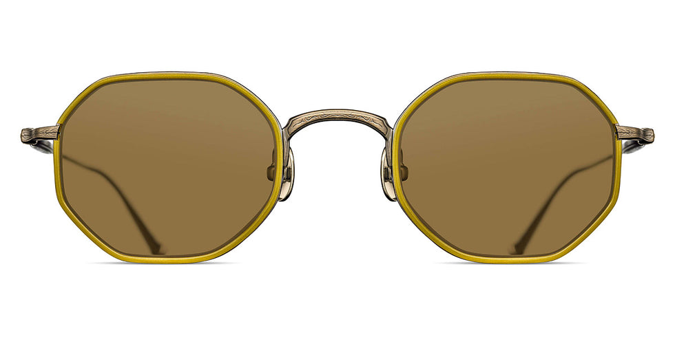 Matsuda® M3086-I MTD M3086-I Antique Gold/Yellow/Brown 45 - Antique Gold/Yellow / Brown Sunglasses