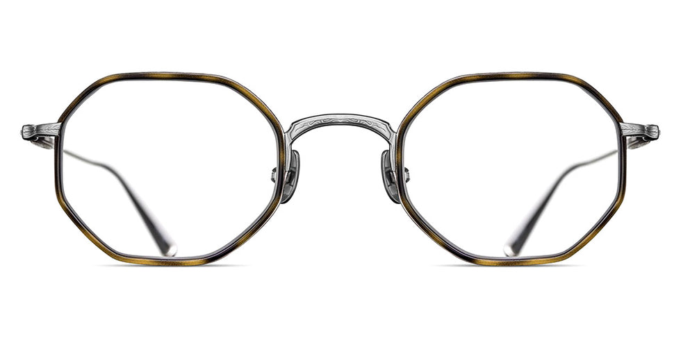 Matsuda® M3086-I MTD M3086-I Brushed Silver/Khaki Tortoise 45 - Brushed Silver/Khaki Tortoise Eyeglasses