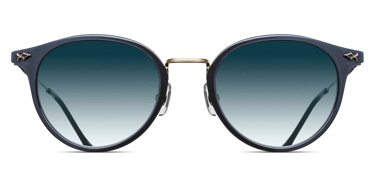 Matsuda® M3114 MTD M3114 Brushed Gold/Navy/Blue Gradient 50 - Brushed Gold/Navy / Blue Gradient Sunglasses