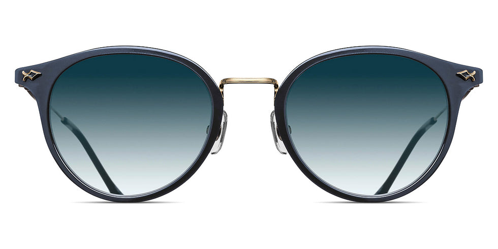Matsuda® M3114 MTD M3114 Brushed Gold/Navy/Blue Gradient 50 - Brushed Gold/Navy / Blue Gradient Sunglasses