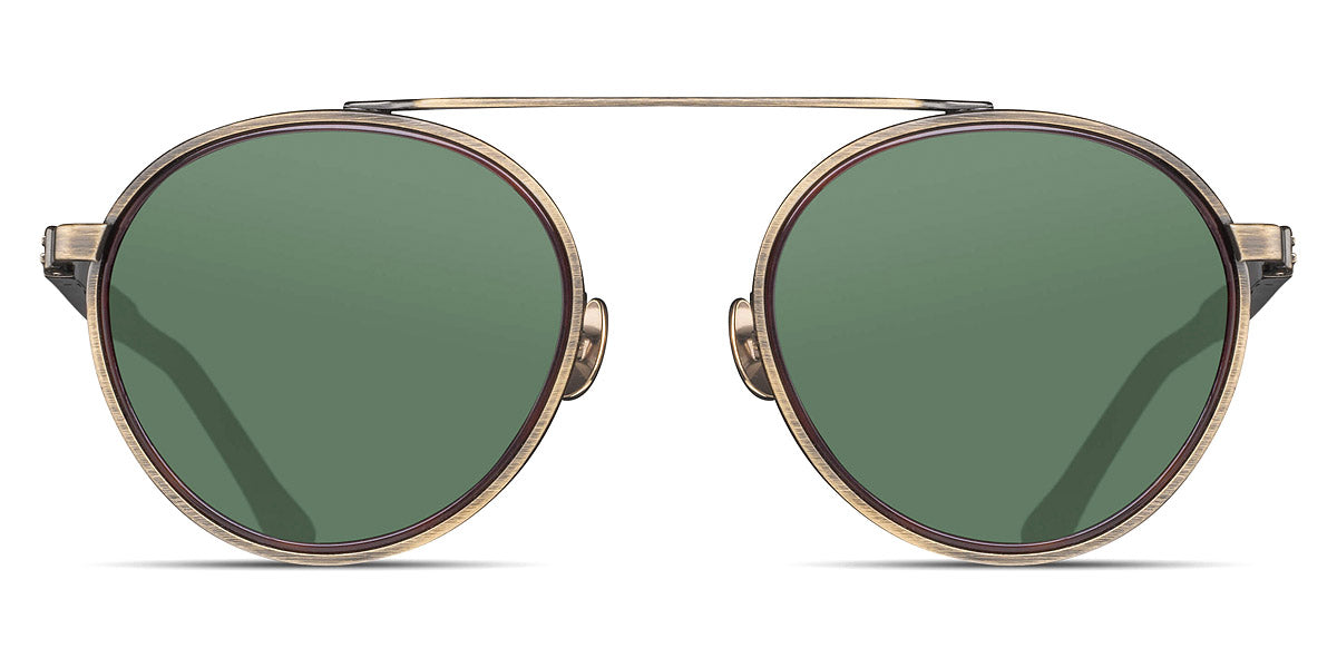 Matsuda® M3125 MTD M3125 Antique Gold/Dark Tortoise/G-15 49 - Antique Gold/Dark Tortoise / G-15 Sunglasses