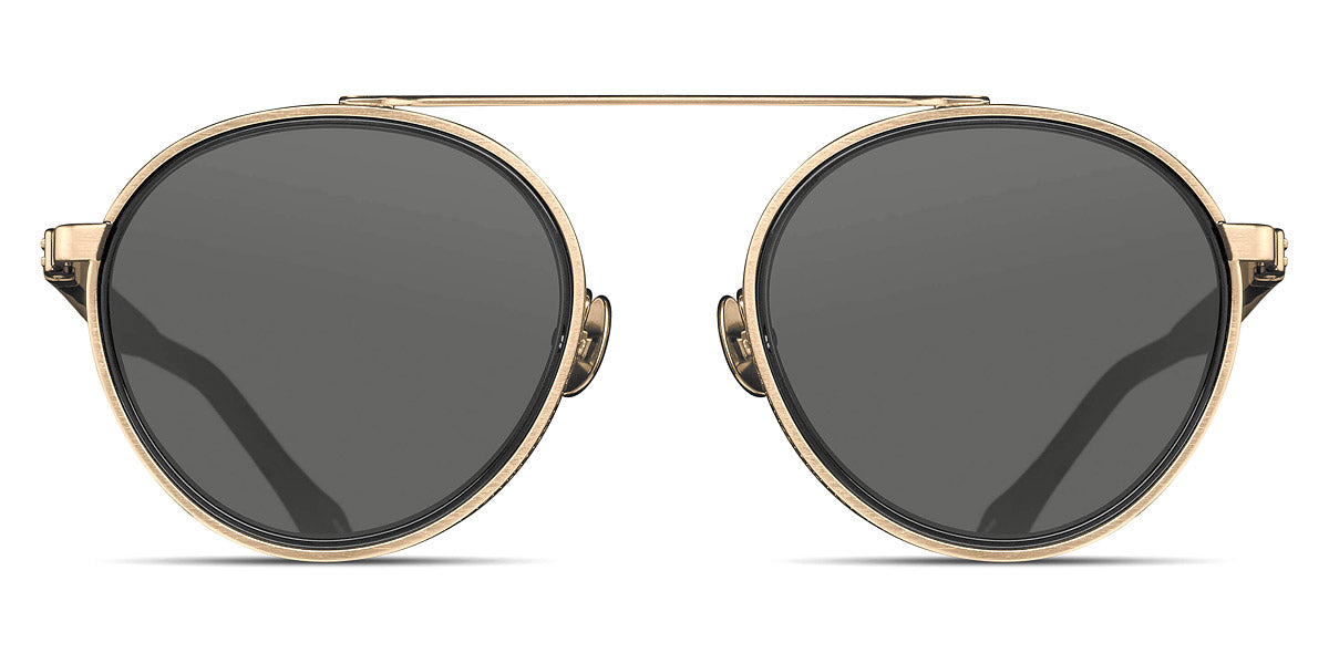 Matsuda® M3125 MTD M3125 Brushed Gold/Black/Gray 49 - Brushed Gold/Black / Gray Sunglasses