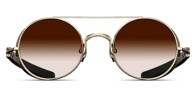 Matsuda® M3128 MTD M3128 Brushed Gold/Black / Brown Gradient 48 - Brushed Gold/Black / Brown Gradient Sunglasses