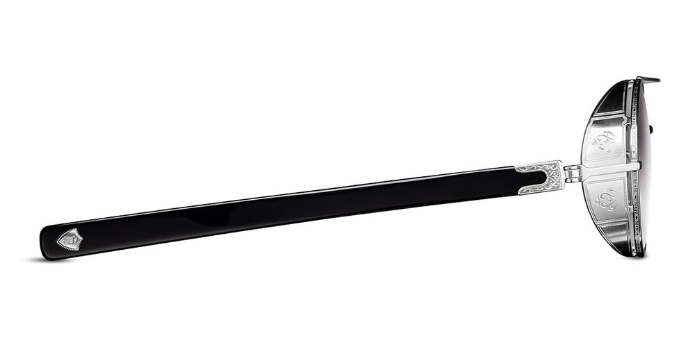 Matsuda® M3128 MTD M3128 Palladium White/Black/Grey Gradient 48 - Palladium White/Black / Grey Gradient Sunglasses