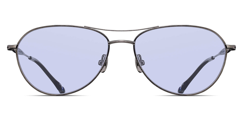 Matsuda® M3139 MTD M3139 Antique Silver/Cafe Blue 57 - Antique Silver / Cafe Blue Sunglasses