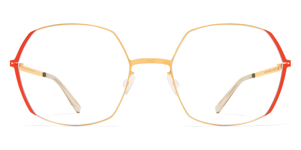 Mykita® MAJVI MYK MAJVI Glossy Gold/Daylily Orange 54 - Glossy Gold/Daylily Orange Eyeglasses