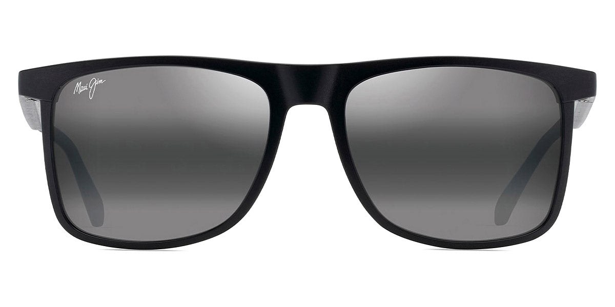 Maui Jim® Makamae MAU Makamae 619-02 56 - Black/Matte / Neutral Grey Sunglasses
