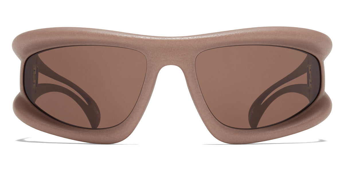 Mykita® MARFA MYK MARFA MD37 Cashmere Grey / Cedar Brown Shield 70 - MD37 Cashmere Grey / Cedar Brown Shield Sunglasses