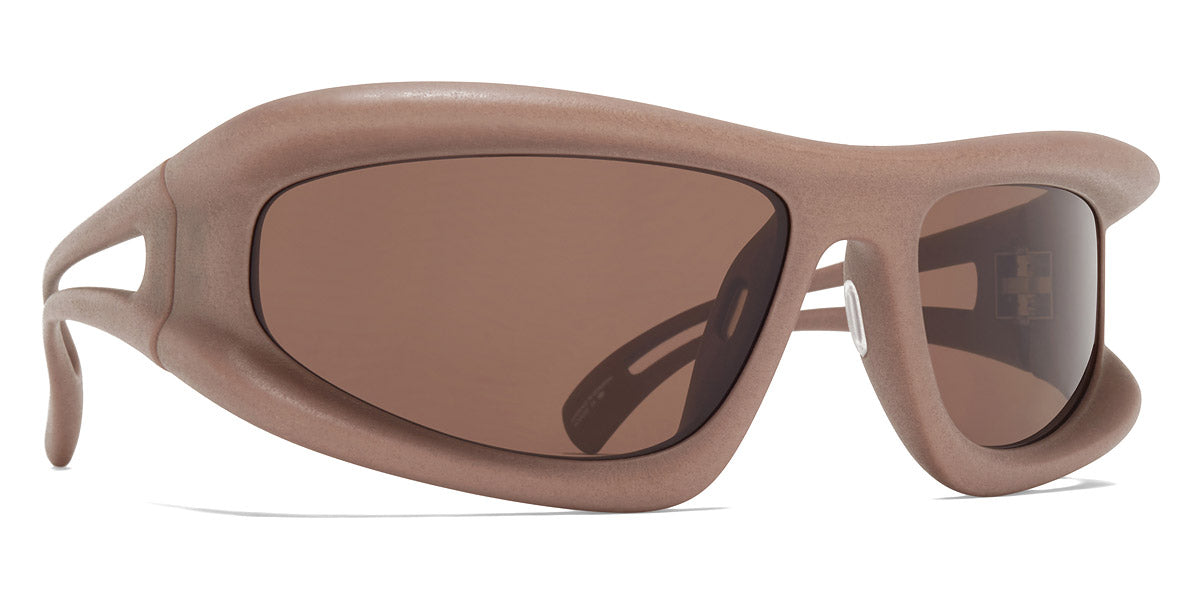 Mykita® MARFA MYK MARFA MD37 Cashmere Grey / Cedar Brown Shield 70 - MD37 Cashmere Grey / Cedar Brown Shield Sunglasses
