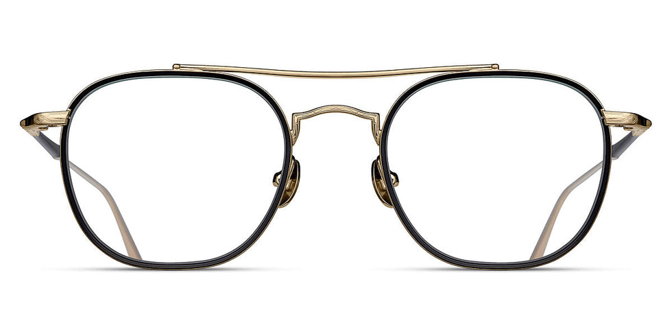 Matsuda® M3077 OPH MTD M3077 MATTE BLACK 49 - Matte Black / Brushed Gold Eyeglasses