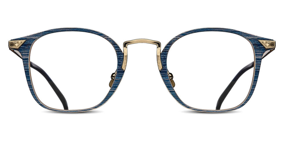 Matsuda® 2808H-V2 MTD 2808H-V2 Brushed Gold/Navy 45 - Brushed Gold / Navy Eyeglasses