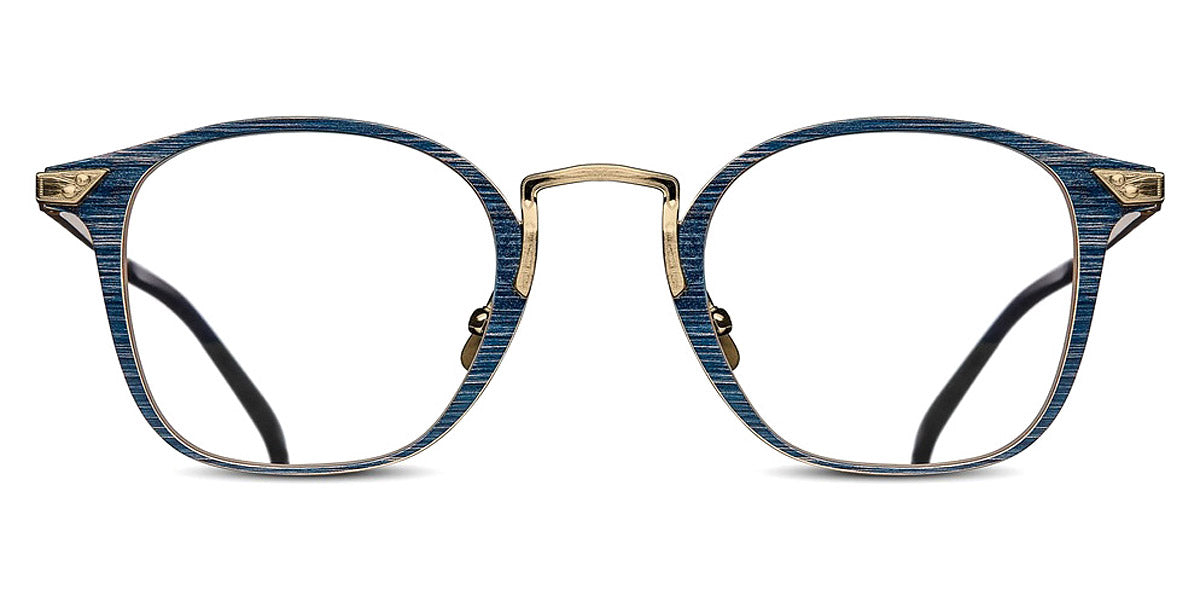 Matsuda® 2808H-V2 MTD 2808H-V2 Brushed Gold/Navy 45 - Brushed Gold / Navy Eyeglasses