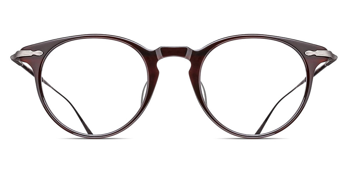 Matsuda® M2056 MTD M2056 Demi Brown Navy/Antique Silver 47 - Demi Brown Navy / Antique Silver Eyeglasses