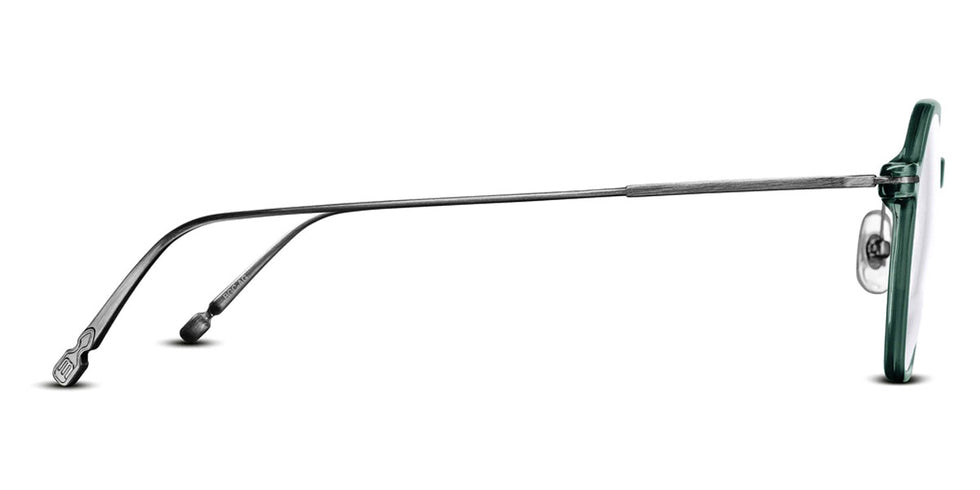 Matsuda® M2053 Bottle Green / Brushed Silver Eyeglasses