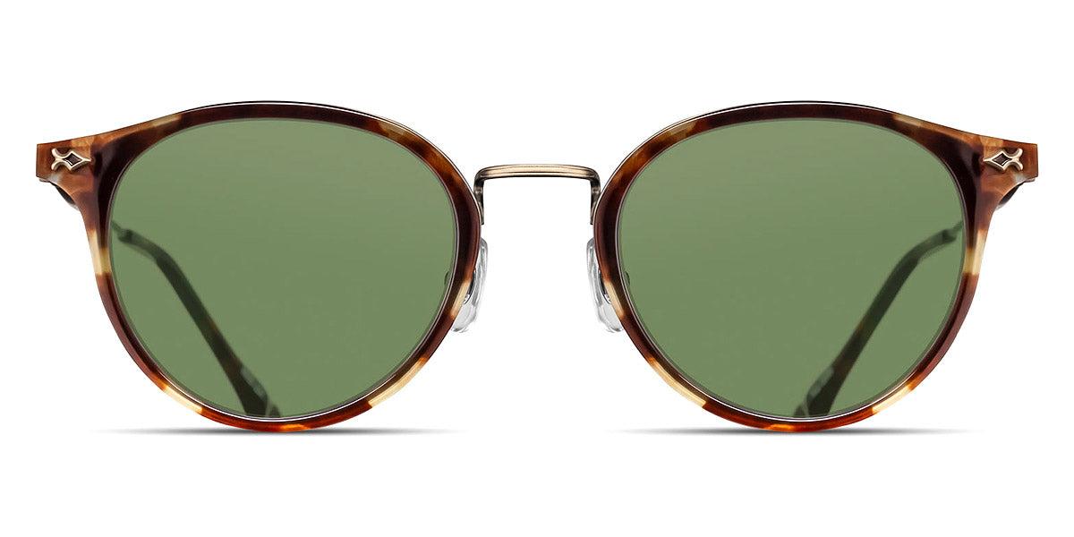 Matsuda® M3114 MTD M3114 Antique Gold/Brown/Demo 50 - Antique Gold/Brown / Demo Sunglasses