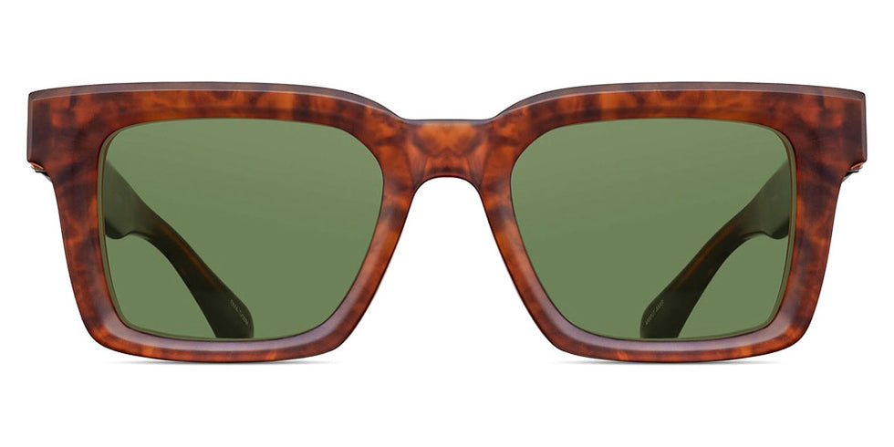 Matsuda® M1033 MTD M1033 Matte Walnut - Amber 50 - Matte Walnut / Amber Eyeglasses