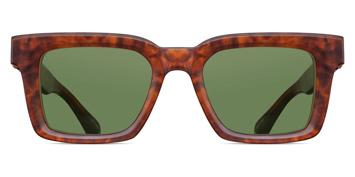 Matsuda® M1033 MTD M1033 Matte Walnut - Amber 50 - Matte Walnut / Amber Eyeglasses