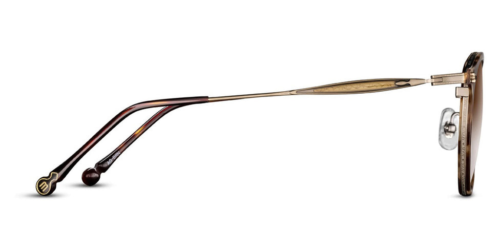 Matsuda® M3114 MTD M3114 Antique Gold/Brown / Brown 50 - Antique Gold/Brown Sunglasses