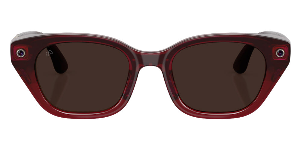 Meta Capri 0YM000007 Sun Sunglasses - Brown Red/Red Polarized