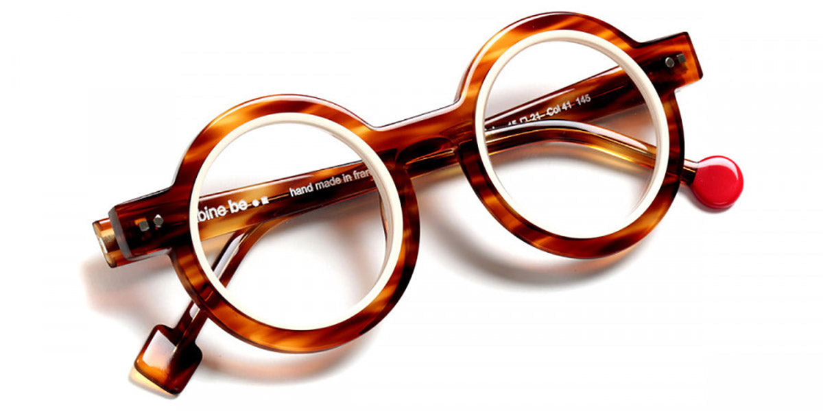 Sabine Be® Mini Be Addict - Shiny Blonde Veined Tortoise / Shiny Ivory Eyeglasses
