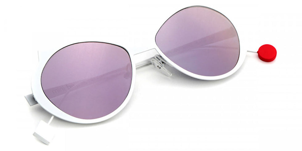 Sabine Be® Mini Be Cat'S Slim Sun - Satin White Sunglasses