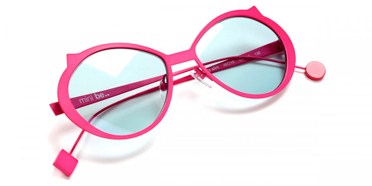 Sabine Be® Mini Be Cat'S Slim Sun - Satin Neon Pink Sunglasses