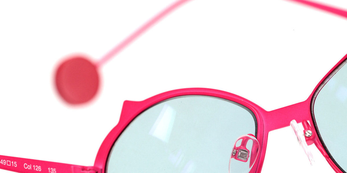 Sabine Be® Mini Be Cat'S Slim Sun - Satin Neon Pink Sunglasses