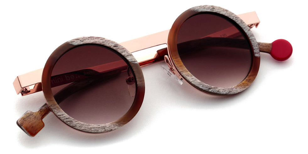 Sabine Be® Mini Be Gipsy Sun SB Mini Be Gipsy Sun 351 39 - Shiny Vintage Horn / Polished Rose Gold Sunglasses