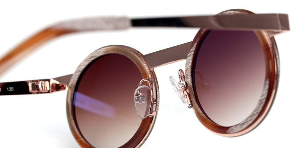 Sabine Be® Mini Be Gipsy Sun SB Mini Be Gipsy Sun 351 39 - Shiny Vintage Horn / Polished Rose Gold Sunglasses