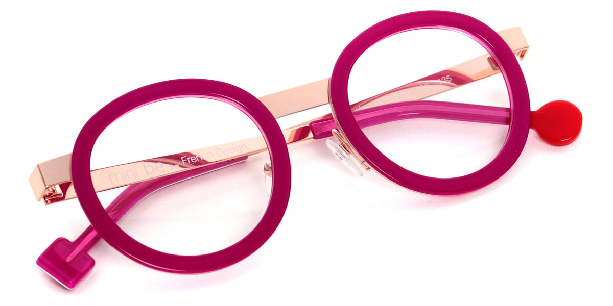 Sabine Be® Mini Be Lucky SB Mini Be Lucky 190 43 - Shiny Fushia Pink / Polished Rose Gold Eyeglasses